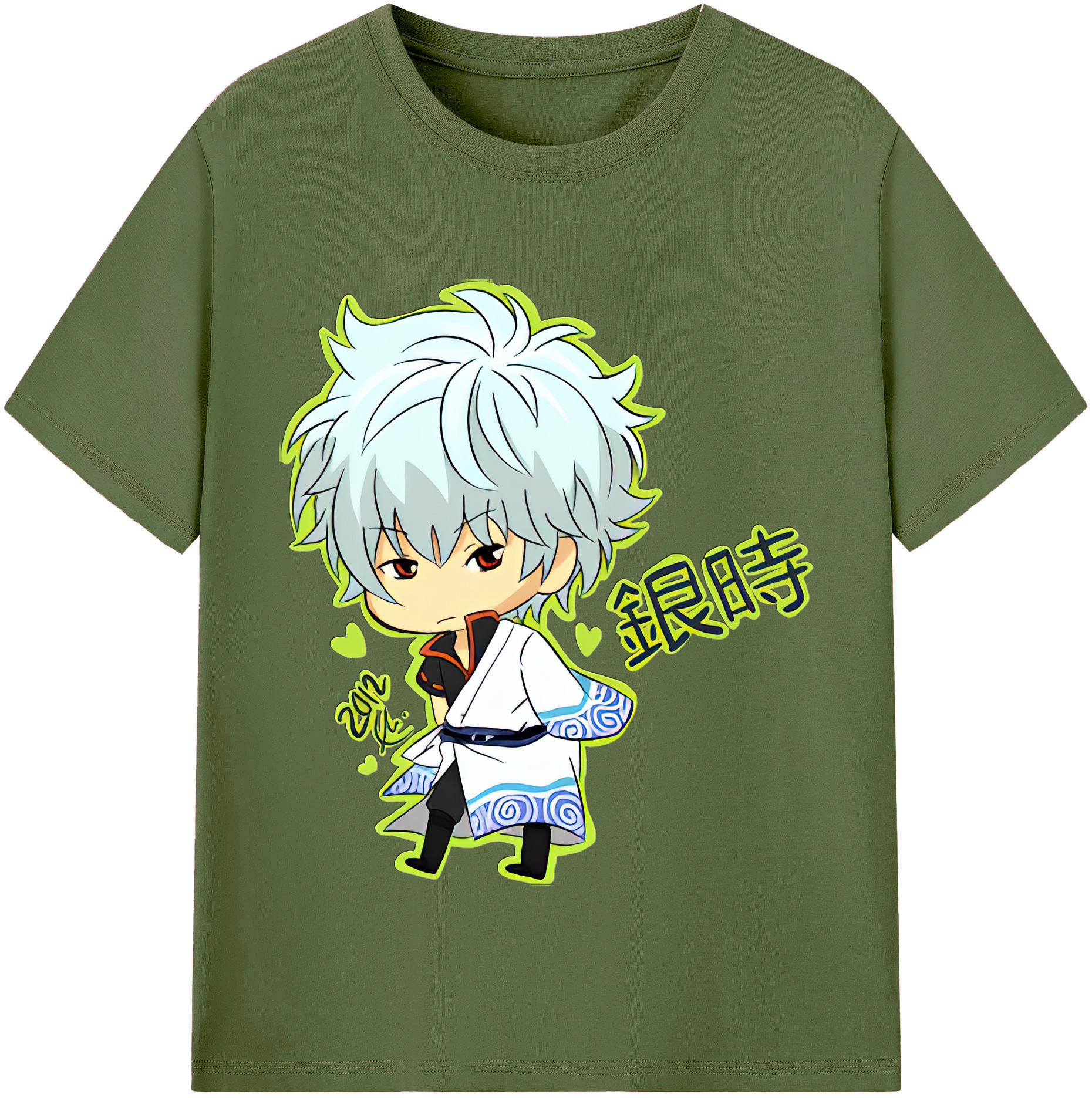 （画像用） ぎんたま 坂田銀時（さかたぎんとき） 神楽 志村新八（しむら しんぱち） GINTAMA Sakata Gintoki Kagura Shimura Shinpachi 綿100％半袖Tシャツ（フロントプリント）